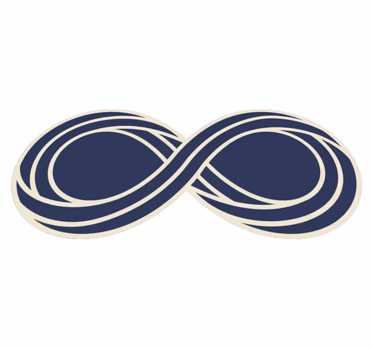 Symbol nekonečna moderný koberec - Tenstickers