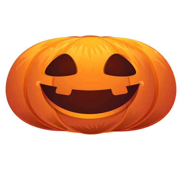 Tekvica na halloweensky koberec - Tenstickers