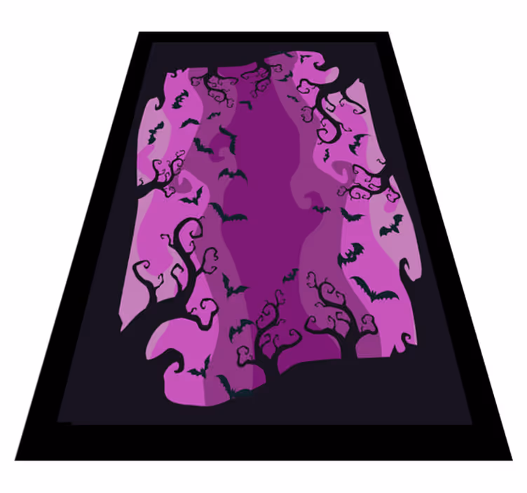 vinylový koberec halloween strašidelné siluety mačiek - Tenstickers