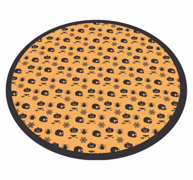 vinylový koberec halloween strašidelný kruhový vzor - Tenstickers