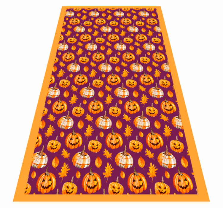 Vinylový koberec halloween tekvica - Tenstickers