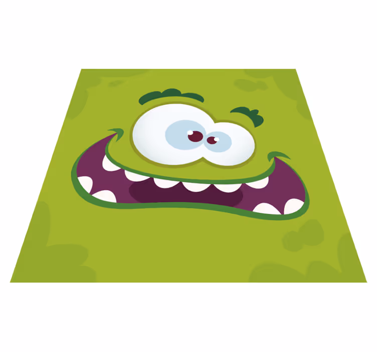 Monster green vinylový koberec detský vinylový koberec - Tenstickers
