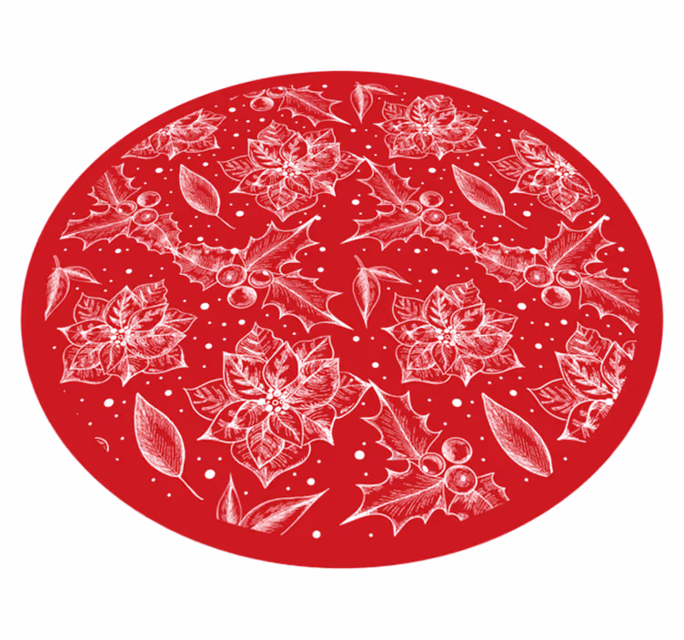 Elegantný vianočný štýl vinylrugs - Tenstickers