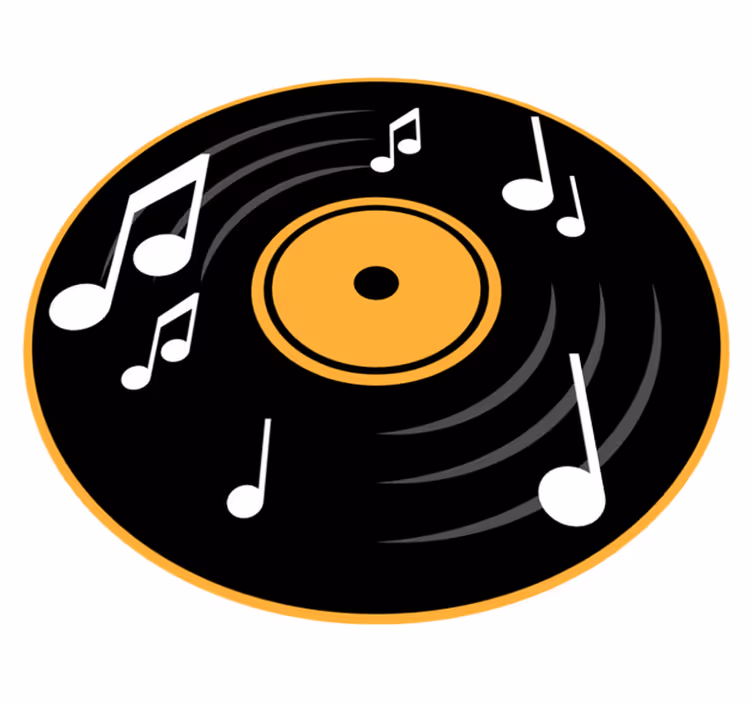 Vinylový koberec pre hudobné noty - Tenstickers