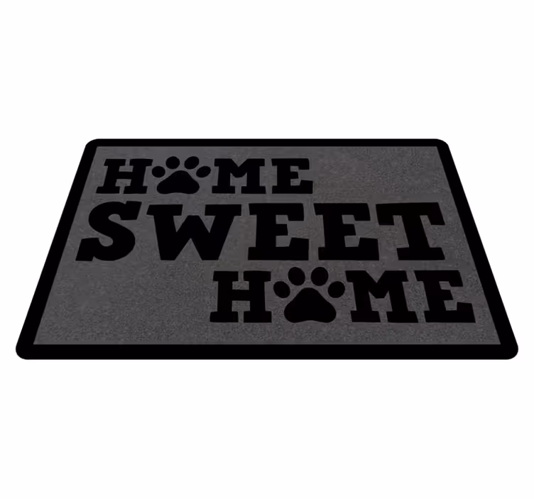 Domov sladký domov s labkami vlastný koberec - Tenstickers