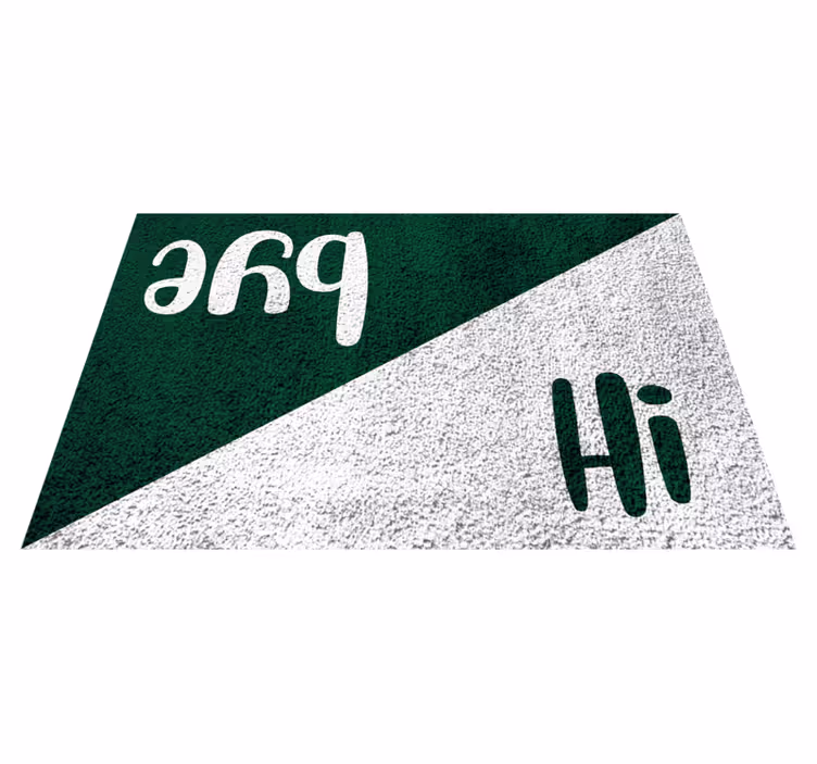 vinylový koberec citáty prahs ahoj pozdravujem - Tenstickers