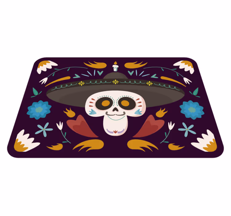 Halloweenske koberce v mexickom štýle - Tenstickers