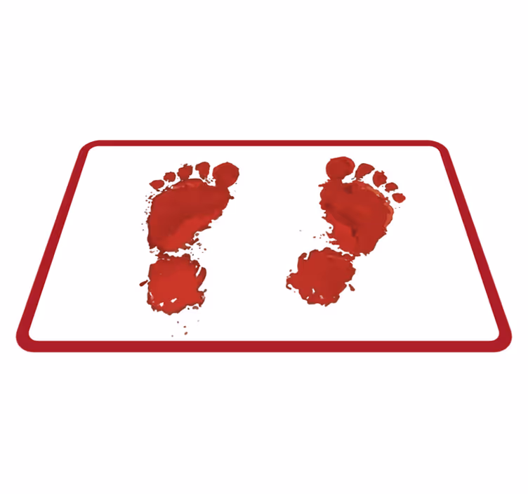 Krvavé stopy halloweenske koberce - Tenstickers
