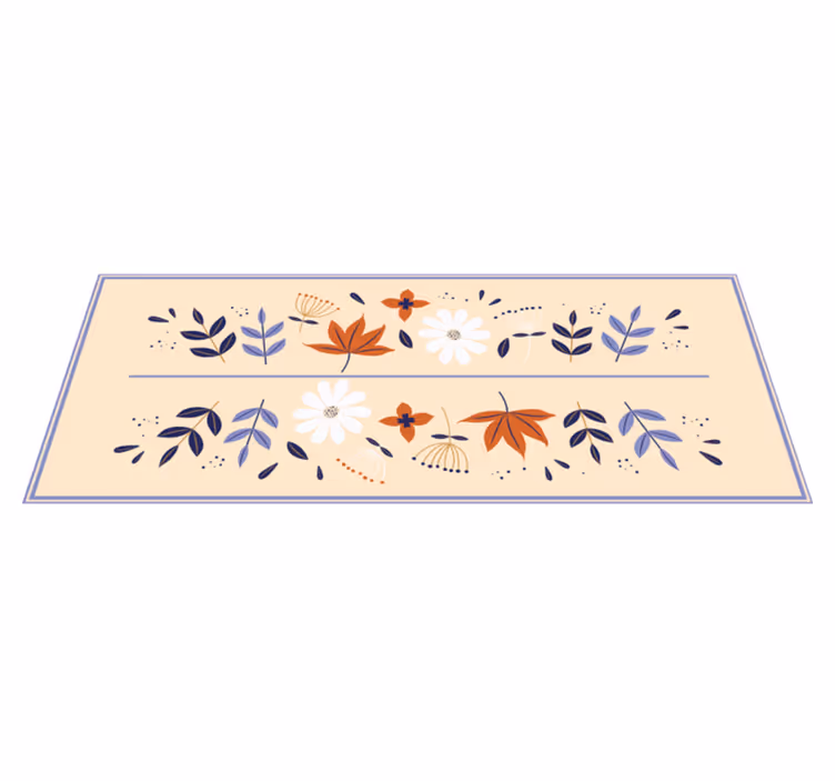 vinylový koberec s kvetmi súbor botanických motívov - Tenstickers