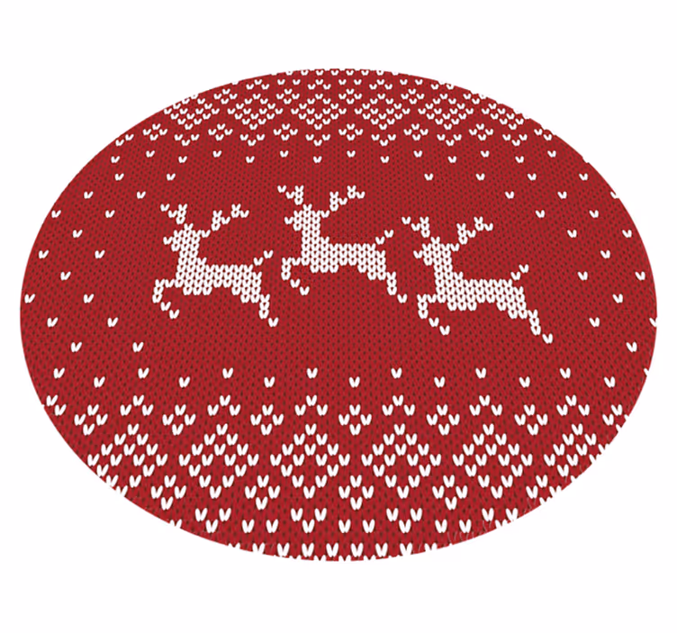 Vianočný jumper vzor vianočný stromček mat - Tenstickers