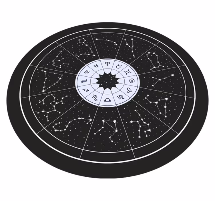Vinylový koberec znamenia zverokruhu a konštelácie - Tenstickers