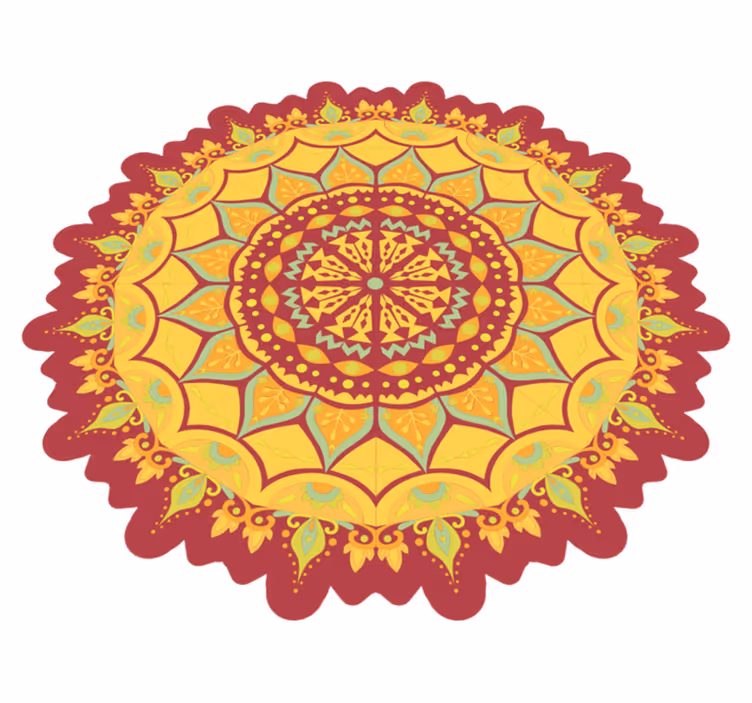 Leto v mandale mandala koberec - Tenstickers