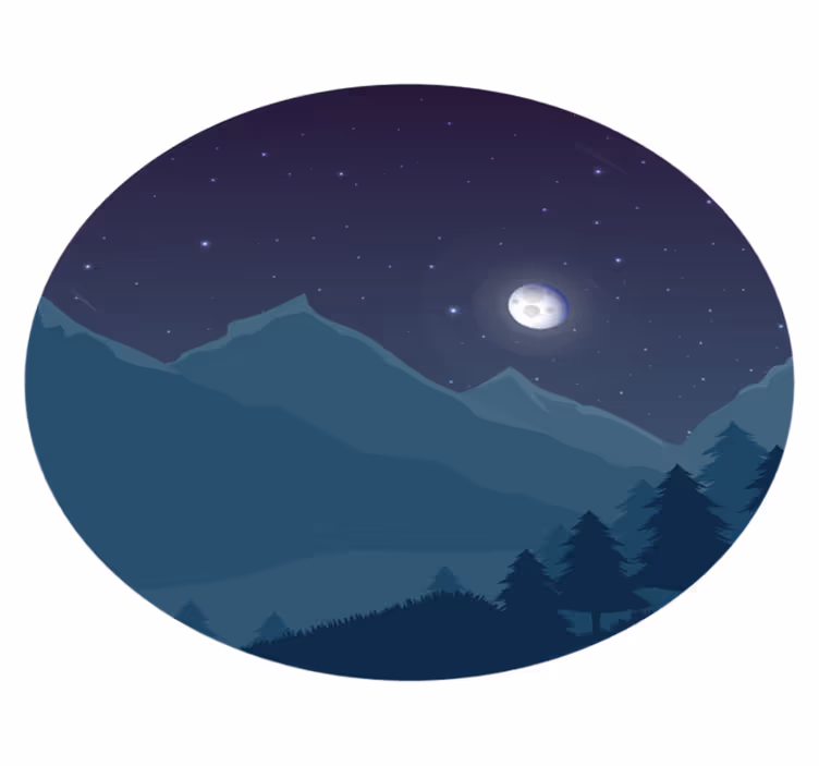 Vinylový koberec prírodná nočná obloha - Tenstickers