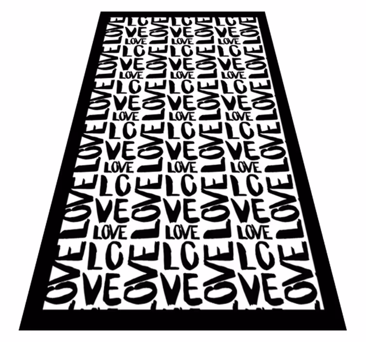 vinylový koberec citáty expresívny milostný text - Tenstickers
