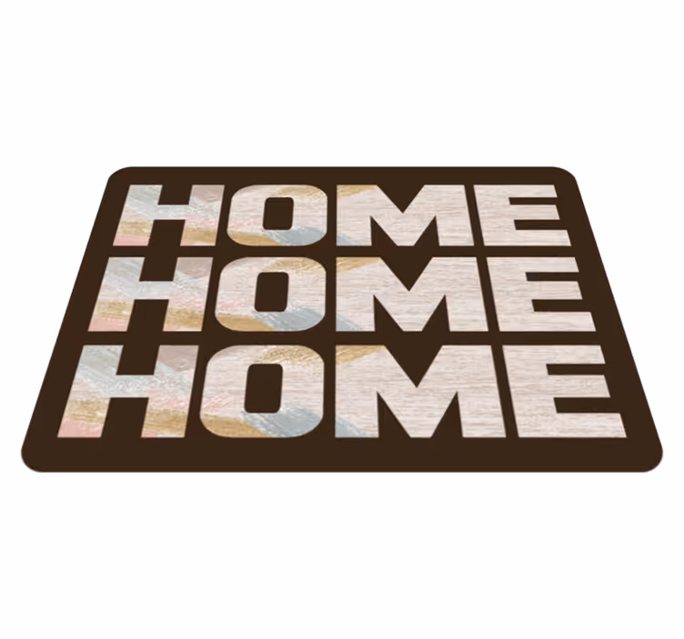 vinylový koberec citáty vitajte domovom vchodom - Tenstickers