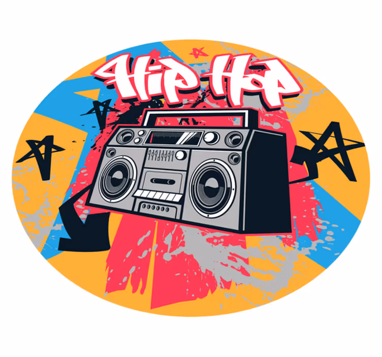 Koberec do spálne hip hop tanečnice - Tenstickers