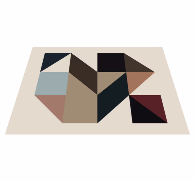 Vinylový koberec geometrické tvary geometrické koberce - Tenstickers