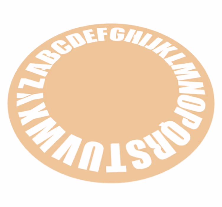 Vinylový koberec pre deti vintage abeceda - Tenstickers