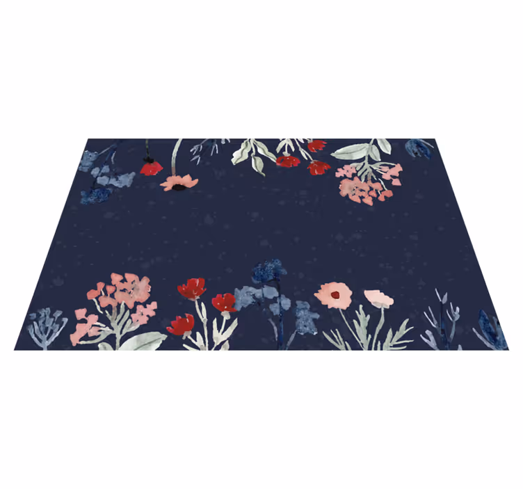 vinylový koberec s kvetmi kvetinové botanické snímky - Tenstickers