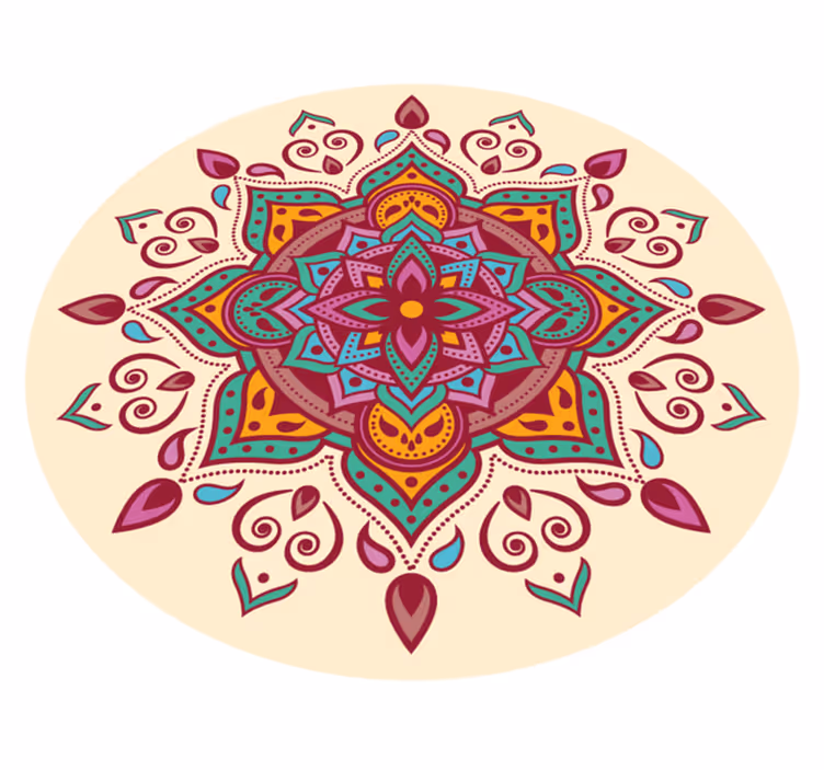 vinylový koberec mandala umenie mandaly - Tenstickers