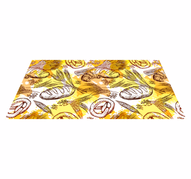 Vinylový koberec retro bakery-Themed Design - Tenstickers