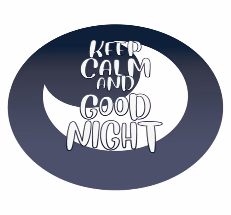 vinylový koberec citáty pokojnú dobrú noc - Tenstickers