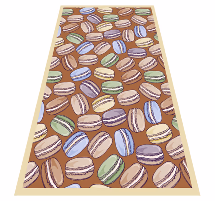 Vinylový koberec pre kuchynské macarons moderný koberec - Tenstickers
