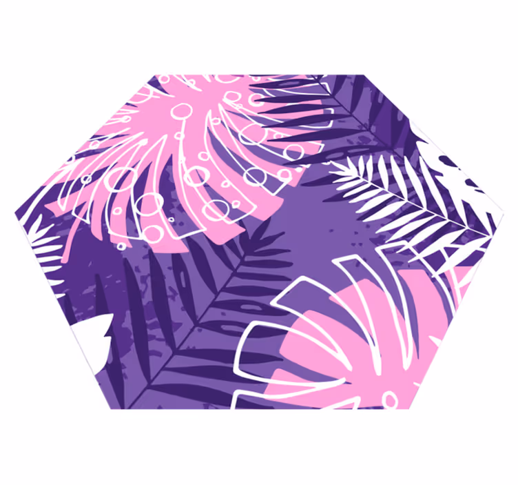 Fialový prírodný vinylový koberec - Tenstickers