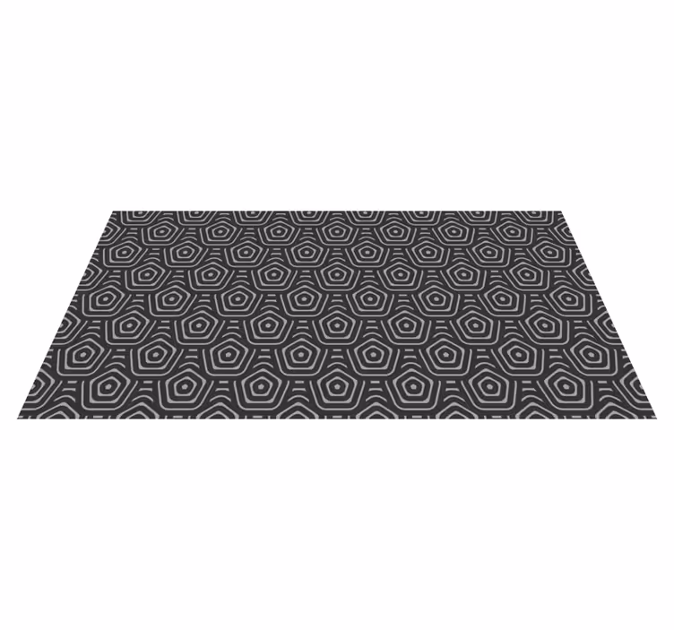 šesťuholníky šedé tóny geometrické koberce - Tenstickers