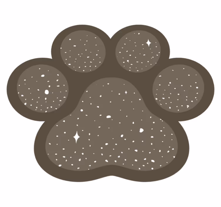 Vinylový koberec pre psie labky - Tenstickers