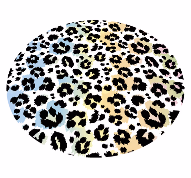 vinylový koberec so zvieracím vzorom vzor leopardích škvŕn - Tenstickers