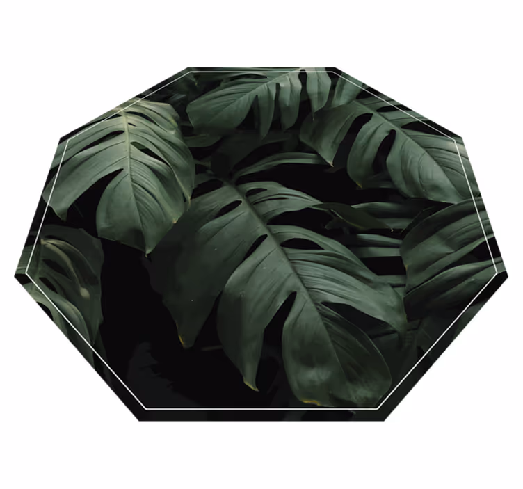 Monstera listy kvetinový koberec - Tenstickers