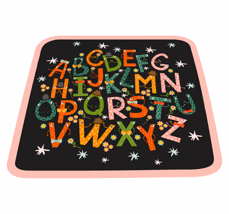 vinylový koberec abeceda očarenie z abecedy - Tenstickers