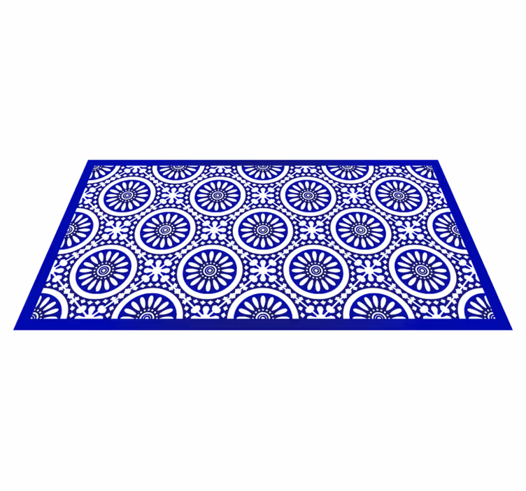 vinylový koberec mandala kruhový vzor mandaly - Tenstickers
