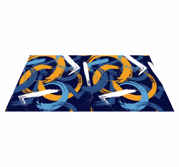 Kombinovaný viacfarebný vinylový koberec do obývacej izby - Tenstickers