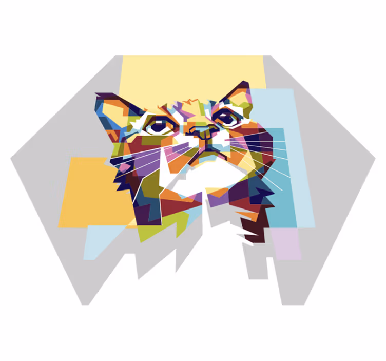 Farebný koberec pre mačacie nádeje pre zvieratá - Tenstickers