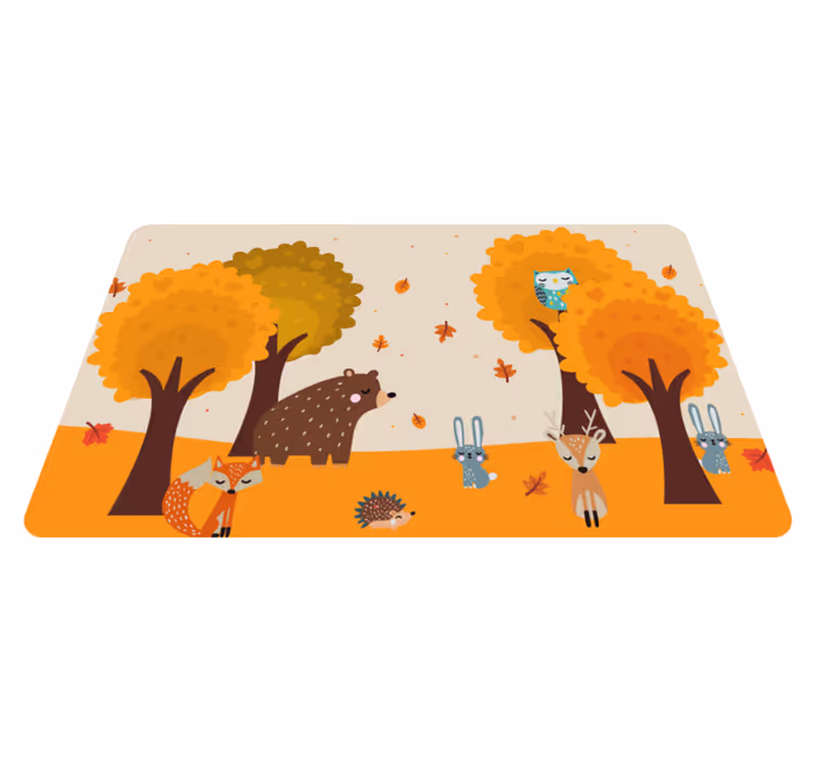 Roztomilé divoké zvieratá zvierací koberec - Tenstickers