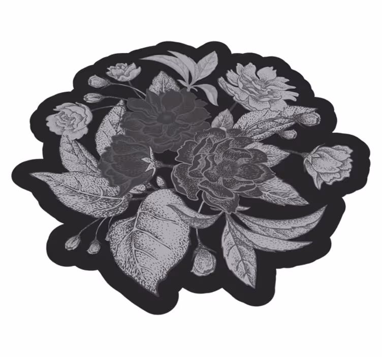 Vinylový koberec orientálne kvety - Tenstickers
