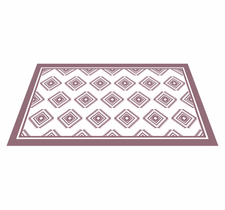 Ružový kilim vzor etnický koberec - Tenstickers