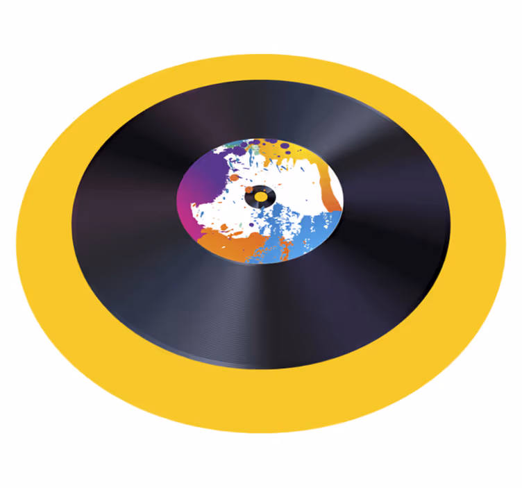 Farebný lp art moderný koberec - Tenstickers