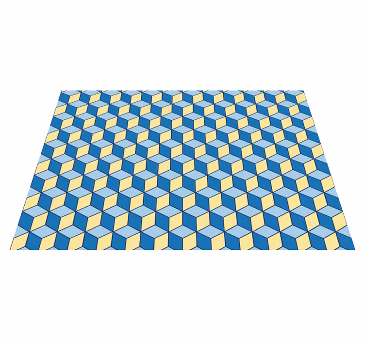 Vinylový koberec kuchynský 3d efekt geometrické koberce - Tenstickers