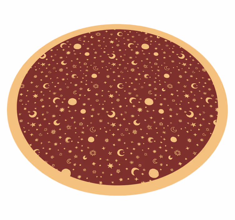 Umývaný červený koberec detských hviezd - Tenstickers