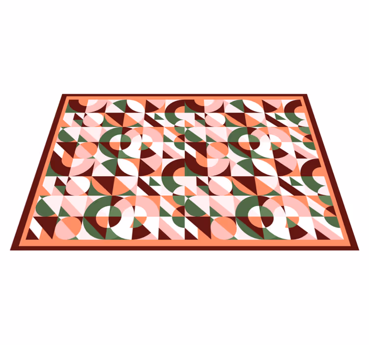Geometrická farebná potlač geometrické koberce - Tenstickers