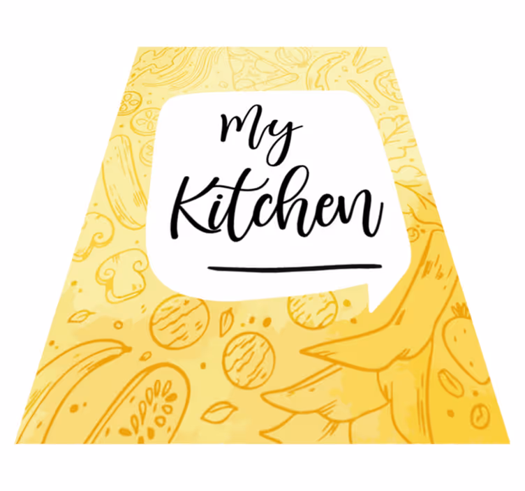 Môj kuchynský kvetinový vinylový koberec - Tenstickers