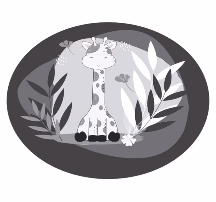 Roztomilý detský koberec so žirafou - Tenstickers