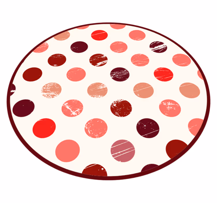 vzorovaný vinylový koberec kruhové bodky - Tenstickers