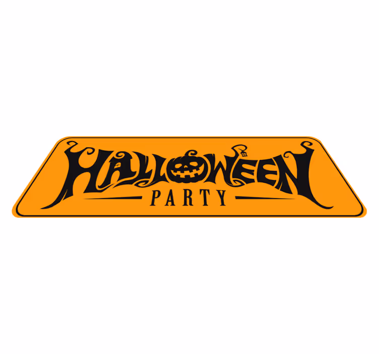vinylový koberec halloween halloweensky slávnostný banner - Tenstickers