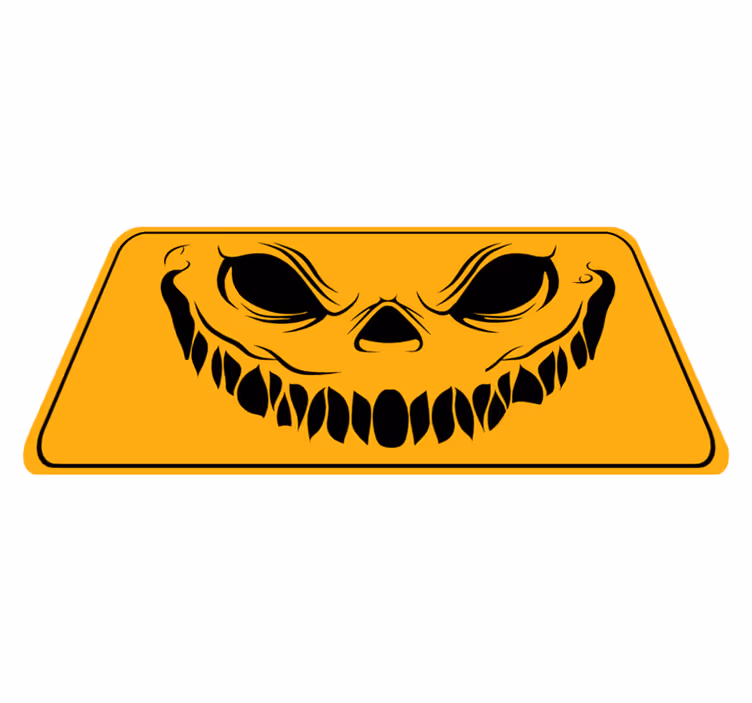 Smajlíky strašidelné halloweenske koberce - Tenstickers