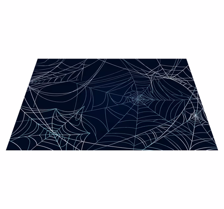 vinylový koberec halloween strašidelné pavučiny - Tenstickers