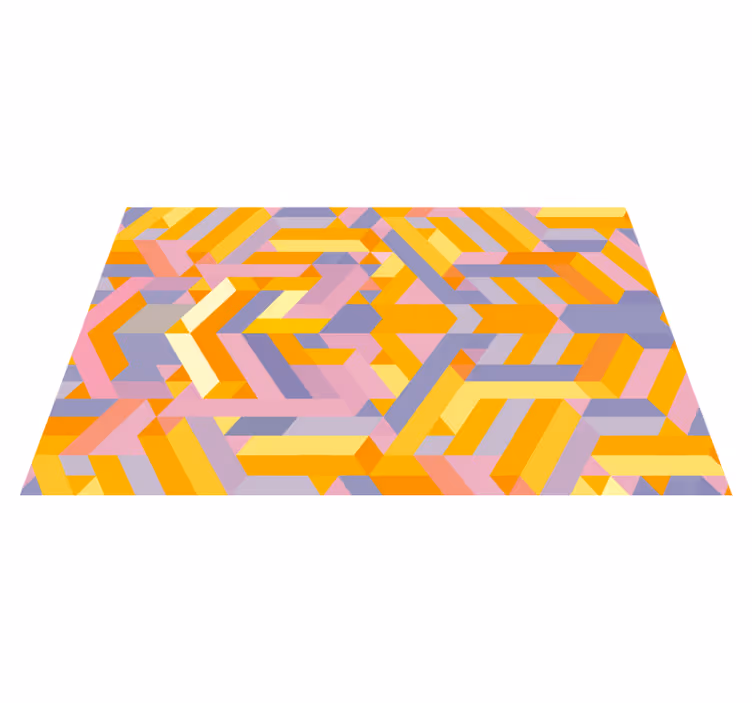 vinylový koberec do kúpelne prekrývanie geometrických vzorov - Tenstickers